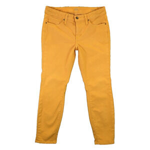 A.N.A A New Approach Skinny Jeans 10 Women's Ankle Yellow Stretch Cotton